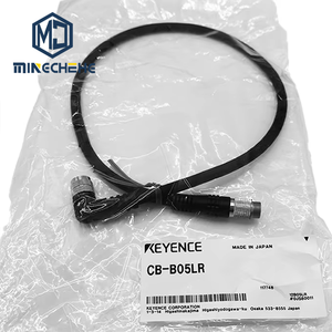 KEYENCE Robot Cable Assembly CB-B05LR CB-B15LR CB-B30LR Flexible <b>Ethernet</b> Cordset With M12 <b>Plug</b> for Industrial Automation Wiring - Product Image 1