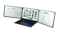 Moniteur triple affichage pas cher avec le moniteur portable à trois écrans Fhd 15.6 p de 1080 pouces