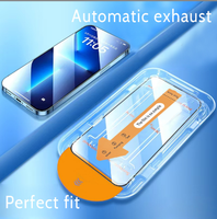 Protection d'écran en verre trempé anti-espion amovible facile à installer sans poussière Magic Box pour iPhone 17 Pro Max 16 15 14 13 12