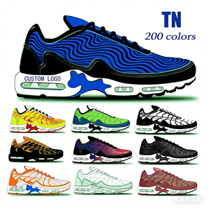Chaussures de sport confortables à lacets rayées <span class=keywords><strong>TN</strong></span> Plus de haute qualité avec coussin d'air et empeigne en maille pour le basketball - Product Image 1