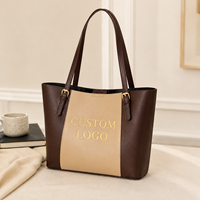 Tas Tote Kulit PU Kustom untuk Wanita, Kapasitas Besar, Tas Selempang, Penutup Magnetik, Tas Kerja, Tas Belanja, Grosir, OEM, Label Pribadi