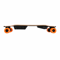 Longboard électrique portable à double moteur, planche en érable de 9,5 pouces, feu arrière intégré, longue autonomie, E-Skateboard pour les trajets urbains