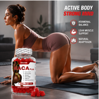 OEM ODM Gummies de Maca 300mg, Comprimés Végétaliens de Racine de Maca Noire, Produits de Beauté à Marque Blanche, Soutien Immunitaire pour Femmes, 60 Comprimés