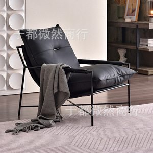 Sillón reclinable individual de estilo nórdico para salas de estar compactas Sofá <span class=keywords><strong>Amazon</strong></span> con comodidad hacia abajo - Product Image 2