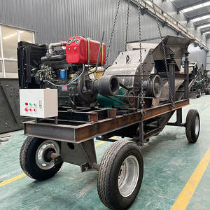 Concasseur à marteaux diesel 15-30t/h pour pierres, avec convoyeur, petit concasseur mobile pour minerai d'or et sable, doté d'un moteur principal et d'un roulement - Product Image 2