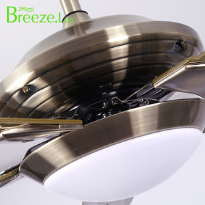 Hôtel de style nordique de haute qualité 5 pales 56 pouces lames métalliques fer 5 pales ventilateur de plafond avec vitesse de télécommande - Product Image 4