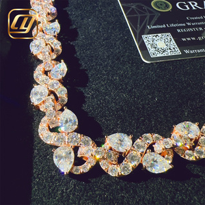Collar de Plata de Ley 925 con Cadena Cubana Miami de 13 mm, Estilo Hip Hop, con Incrustaciones de Diamantes Moissanite VVS Certificados por GRA - Product Image 5