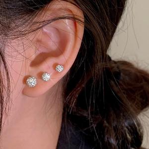 2025 Hotsale de alta calidad colorido Acero inoxidable Cristal Diamantes de imitación cuentas de arcilla Bola de discoteca 3mm/4mm/6mm pendientes de tuerca - Product Image 6