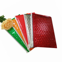 Sacs d'expédition en polybulle imperméables à fermeture éclair personnalisés pour chaussettes et chaussures, noir/rose, logo imprimé, emballage postal pour coursier