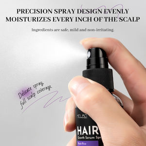 Spray Hydratant Équilibrant pour Cuir Chevelu à Base de Plantes Biologiques Marque Blanche – Sérum Capillaire Croissance Cheveux à l'Eau de Riz Noir et Romarin pour Cuir Chevelu Sensible - Product Image 2