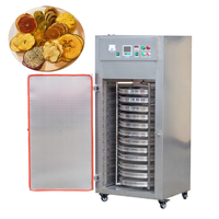 Machine commerciale de déshydrateur d'acier inoxydable de fruits et légumes avec le dessiccateur rotatoire de saucisse de 20 plateaux