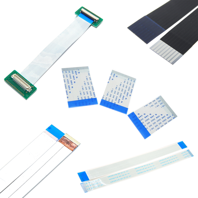 Customized 8 Pin 23 Pin Gold Plated Flat Flex Ribbon Ffc Cable for Printer