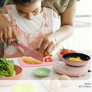 Ensemble de cuisine pour enfants, jouet de simulation de cuisine avec cuisinière électrique et ustensiles pour jeu de rôle, <span class=keywords><strong>mini</strong></span>-cuisine, jouet de cuisine pour enfants - Product Image 6