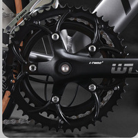 Bicicleta de Carretera de Aleación de Aluminio Lanling, Envío Directo Internacional, Manillar Plano, Bicicleta de Carreras, Freno de Disco Doble, Horquilla de Resorte para Hombres y Mujeres