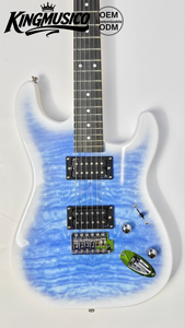 <span class=keywords><strong>Guitare</strong></span> électrique GC-02E ST, corps en paulownia, manche en érable, 22 frettes, micros HH, accastillage chromé, <span class=keywords><strong>guitare</strong></span> électrique personnalisée pour débutant - Product Image 2