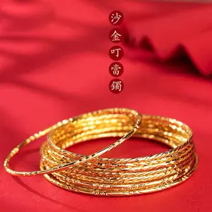 Pulseiras de casamento 24k, 18k, estilo dubai, banhado a ouro, indiano, feminina, com preço de desconto