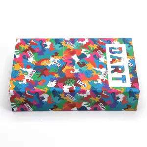 Boîte cadeau personnalisée avec couvercle et fond en papier, écharpe en papier, hijab, emballage papillon