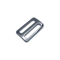 Conector de Correa Metálica Curva Personalizada para Bolsos, 25mm, Aleación de Zinc, Doble Ranura, Herraje para Correa, Fabricante OEM