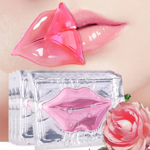 Private Label Collagen Crystal Lip <b>Mask</b> Moisturizing Plumper <b>Sleeping</b> Lip Sheet Custom Pink Gold - Product Image 5