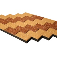 Écologique EPDM SBR Granules Briques En Caoutchouc Allées Passerelles Pavés De Jardin En Caoutchouc Pneu Briques