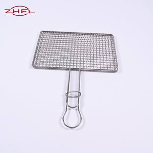 Cesta de rejilla de alambre para barbacoa, tejida, resistente al calor, soldada, portátil, resistente a la corrosión, fácil de limpiar - Product Image 1