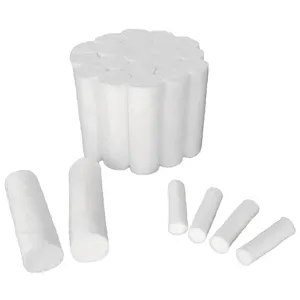 Wholesale factory specializing disposable braided cleaning medical absorbent dental cotton rolls