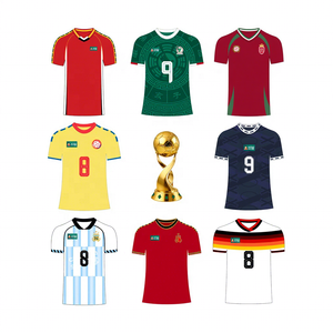 Conjunto de Camisetas de Fútbol para Fanáticos Internacionales 2026 con Ocho Camisetas de Selecciones Nacionales Diseñadas para Fanáticos Globales - Product Image 1