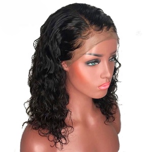 Venditore 100% parrucche con capelli brasiliani vergini grezzi Wave HD per chiusura frontale in pizzo nero da <span class=keywords><strong>donna</strong></span> parrucche anteriori in pizzo trasparente - Product Image 4