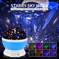 Veilleuse LED Romantique Effet Ciel Étoilé Rotatif Moderne en ABS avec Télécommande USB pour Chambre Éclairage Nocturne Écologique