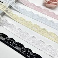 Dentelle française sexy, élastique, à bordure festonnée, ruban décoratif, accessoires en tissu pour robe de mariée, vêtement, textile de maison