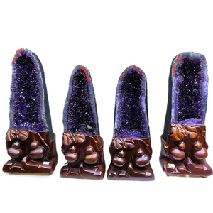 Natural Amethyst <strong>Geode</strong> <strong>Crystals</strong> Healing Amatiste Stones Large Quartz <strong>Cluster</strong> for Sale - Product Image 2