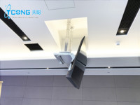 Support de plafond motorisé pour téléviseur, support de plafond pour écran LED, support de plafond pour écran caché dans un meuble TV