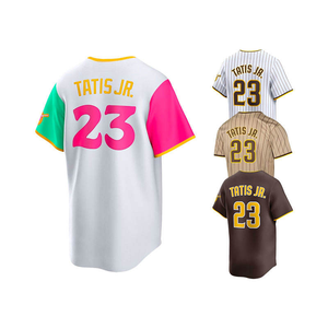Baseball-Trikot <span class=keywords><strong>San</strong></span> <span class=keywords><strong>Diego</strong></span> Braun, personalisiertes, genähtes Fernando Tatis Jr. Baseball-Trikot - Product Image 3