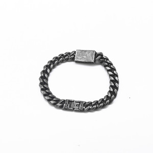 yunnique Stylish Black <b>Titanium</b> Steel Bracelet Geometric <b>Chain</b> Unisex Fashion Jewelry - Product Image 3