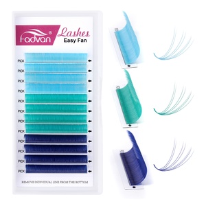Colore facile ventaglio Volume Extension ciglia Auto ventaglio ciglia marrone viola blu <span class=keywords><strong>Mix</strong></span> 9-15mm 16 linee <span class=keywords><strong>Mega</strong></span> Volume - Product Image 5