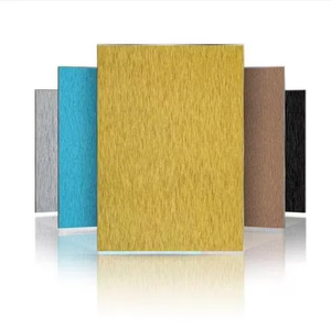 Panneau composite en aluminium Alucobond 3 mm <span class=keywords><strong>brossé</strong></span> <span class=keywords><strong>or</strong></span> argent, feuille ACP 2 mm 4 mm <span class=keywords><strong>DIBOND</strong></span>, pour signalétique publicitaire, mur intérieur - Product Image 3