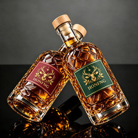 Vente en gros de bouteilles de whisky, de vodka et de rhum de qualité supérieure de 375 ml et 500 ml avec bouchon en liège, logo personnalisé