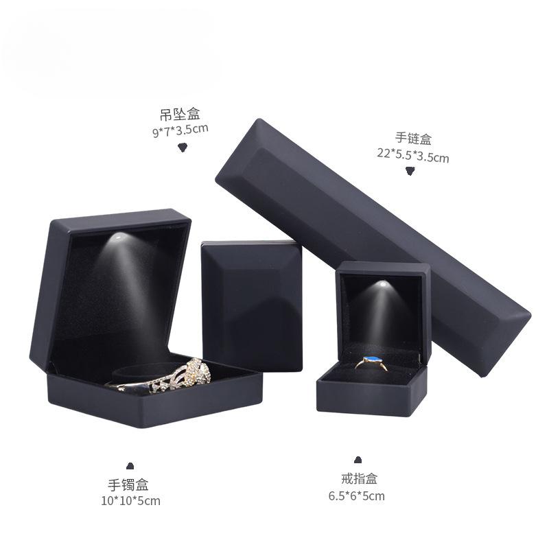 Scatola luminosa a LED nera