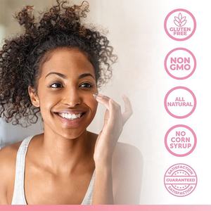 Compléments Végans Comestibles aux Gélules Capillaires Gélifiées de Collagène et d'Acide Hyaluronique, Vitamines Biotine Gélifiées au Collagène - Product Image 5