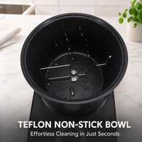 Mesin Pengaduk Adonan Fufu Elektrik 5L dengan Lapisan Anti Lengket dan Fungsi Pemanas untuk Adonan Singkong, Pisang, Roti, dan Pizza