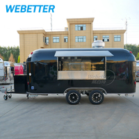 WEBETTER Hotdog Cart Makanan Katering Trailer Makanan Truk Makanan untuk Dijual Eropa