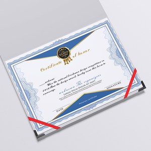Impresión personalizada <span class=keywords><strong>Certificado</strong></span> <span class=keywords><strong>de</strong></span> Diploma universitario Línea <span class=keywords><strong>DE</strong></span> SEGURIDAD UV invisible Marca <span class=keywords><strong>de</strong></span> agua Lámina dorada Holograma en relieve Tamaño <span class=keywords><strong>de</strong></span> logotipo personalizado - Product Image 4