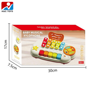 Jouet musical électrique d'éveil pour bébé, <span class=keywords><strong>piano</strong></span> en plastique, jouet xylophone à frapper - Product Image 3