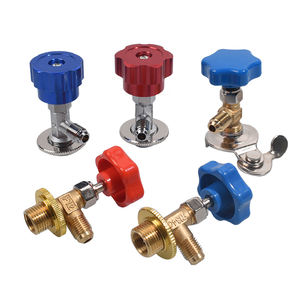 340 universel peut robinet vanne laiton fluor ouvre-bouteille pour toutes les bouteilles de réfrigérant R22 R134A <span class=keywords><strong>R410A</strong></span> outils de climatisation - Product Image 2