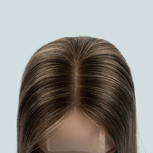 วิกผมแท้ 100% จากรัสเซีย แบบ Remy Hair Lace Frontal Wig Toppers สำหรับผู้หญิง ขนาด 3*6 ความหนาแน่น 120% จากโรงงานโดยตรง - Product Image 5