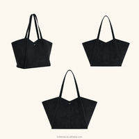 Sac fourre-tout pour femme en faux daim de couleur unie, grande capacité, fermeture magnétique, pour tenues formelles et décontractées, collection Automne 2025 – Commande en gros