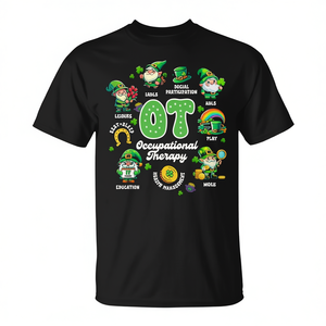 Occupational Therapy Ot Squad St Patrick's Day T-Shirt Adulte Unisexe - Product Image 2