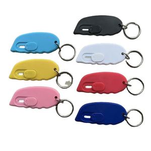 Cuchillo Promocional Retráctil Mini Personalizado al por Mayor, de Plástico, con Llavero, de Seguridad, con Resorte Automático, Portátil, para Papel - Product Image 1