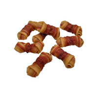 Friandises pour chiens premium riches en protéines, saveur poulet enveloppé de canard, pour le nettoyage des dents |   Pack en gros aux bienfaits pour la santé digestive