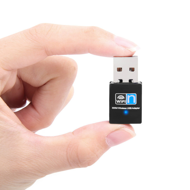 300M Wireless USB Adapter Network Card Dongle Mini 5GHz Desktop WiFi Receiver Transmitter for Laptop & PC LAN Interface
